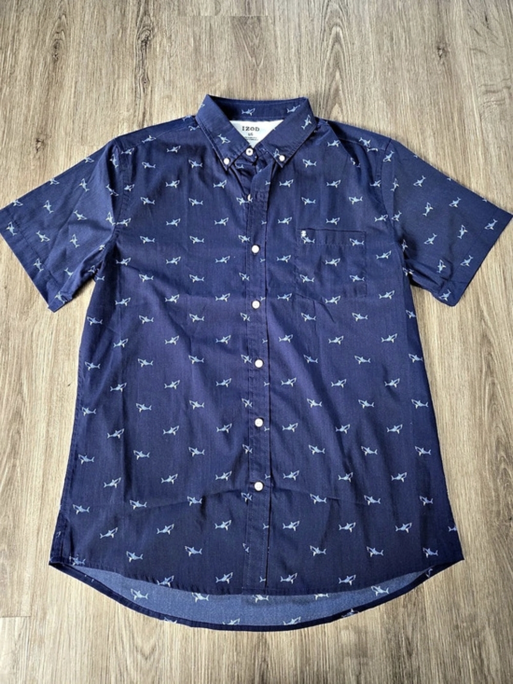IZOD Men's Printed Button Down Shirt Size Large Like New
